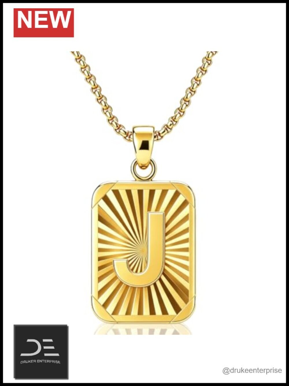18K Gold Initial Necklace Dainty Letter Pendant Jewelry Gift for Women